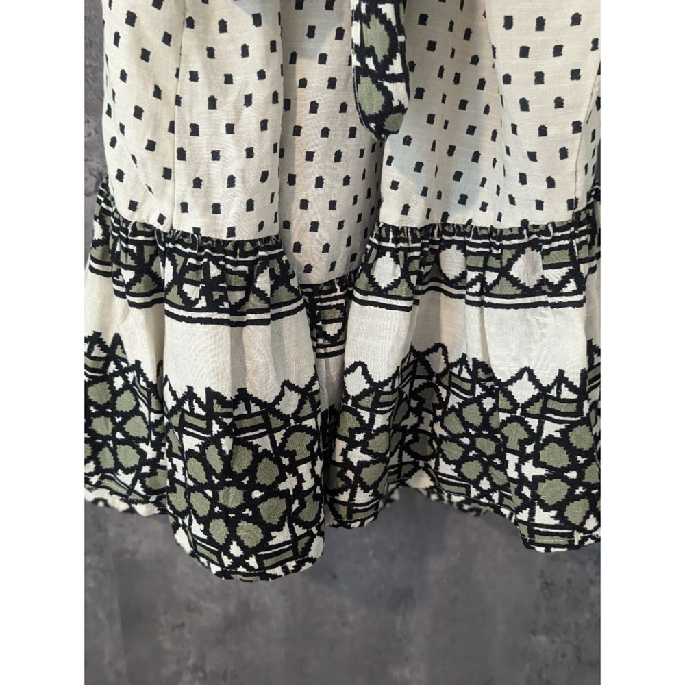Women's Knox Rose NWT White and Green Boho Dress - Size S - Picture 16 of 16